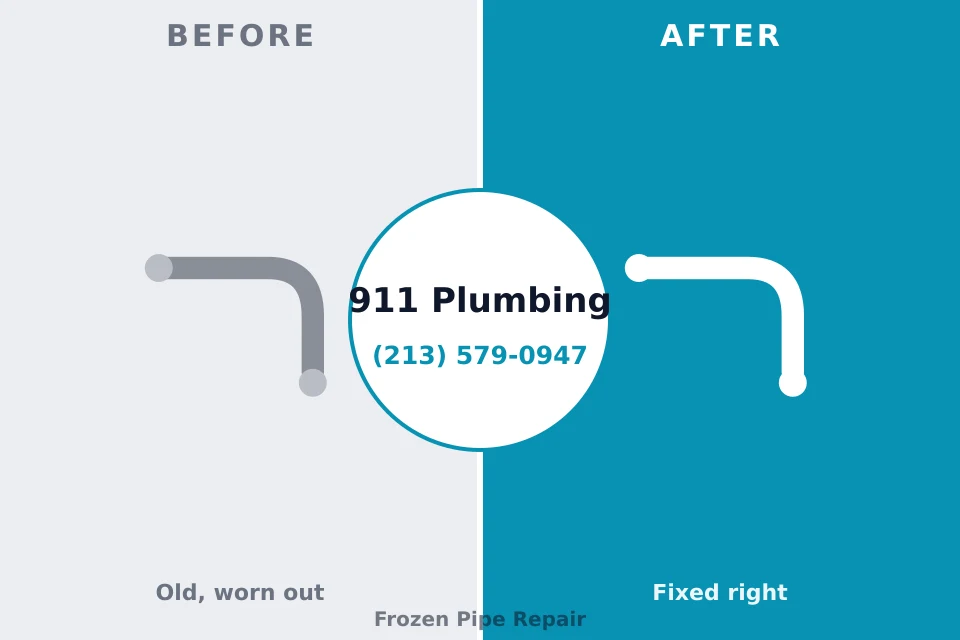 Before and after: plumbing repair Cutler Bay, FL